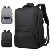 心梦同行跨境双肩款商务背包 大容量双肩包多功能纯色电脑包商务通勤双背男女通用 6332/个