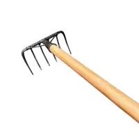 心梦同行 槐木柄锰钢六齿铁耙除草农用齿耙 0325/把