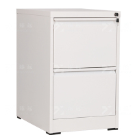 臻远 ZYJJ-800142 文件挂劳柜卡箱办公资料柜矮柜A4FC挂快捞柜立式抽屉柜 纯白二抽鹅颈拉手