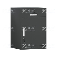 臻远ZY-CTGB-02 钢制活动柜床头柜铁皮储物柜矮柜 一抽黑色