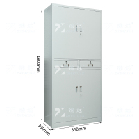 臻远 ZY-WJGA-5 钢制文件柜档案柜\1800×850×390 冷轧钢板单位台