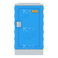 臻远 ZY-ABS-4 ABS塑料更衣柜健身房组合寄存包柜学生书包柜610*385*470