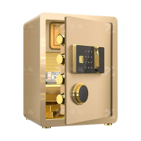 臻远 ZY-NW-BXGS-24 全钢实心保险柜办公防盗保险箱 高45cm金色指纹款