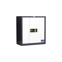 臻远ZYJJ-80029 单节保密柜矮柜密码文件柜防盗档案资料柜钢制密码锁保密柜 灰白套指纹锁