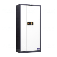 臻远ZYJJ-80013保密柜密码文件柜保密档案资料柜钢制密码锁保密 灰白套色通门指纹锁