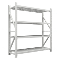 臻远 ZYJJ-HJ-018仓储货架库房置物架重型货架灰白色主架1500*600*2000mm/300kg