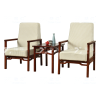 臻远 ZY-7618 布艺接待沙发办公会议沙发茶几组合办公室会客沙发贵宾沙发 单人位+单人位+茶几