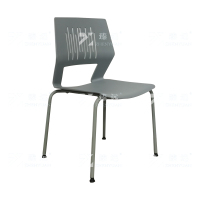 臻远 ZY-7509 简约培训椅办公会议椅电脑椅靠背椅灰架灰背