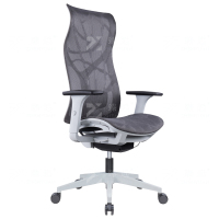 臻远 ZY-7460 办公椅人体工学椅高背职员椅网椅转椅灰色