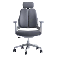 臻远 ZY-6678 办公椅网面电脑椅家用转椅护腰双背网布椅白胶