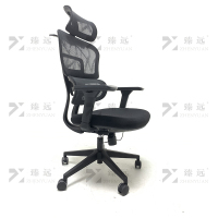 臻远 ZY-7787 人体工学椅老板椅可躺办公椅3D扶手电脑椅转椅 黑框尼龙脚