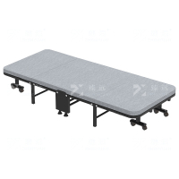 臻远 ZY4073116 午休折叠床单人床单人午休床办公室折叠床四折行军床沙发 床 70宽乳胶垫