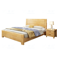 臻远 ZY4012008 实木床单人床宿舍公寓床1.5米床 含1个床头柜