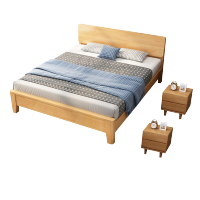 臻远 ZY4031122 实木床宿舍家具1.8米双人床 含两个床头柜