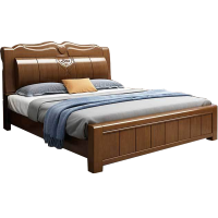 臻远 ZY-SMC-160 现代简约实木床双人床1.5米简约床