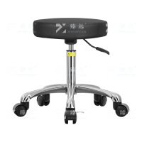 臻远 ZY-7967 实验室凳子旋转升降凳PU皮 43-58cm铝合金轮子款