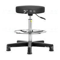 臻远 ZY-7971 实验室凳子旋转升降凳PU皮 60-80cm尼龙脚杯款