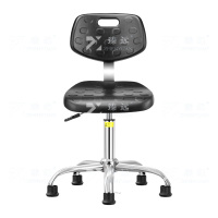 臻远 ZY-7949防静电椅子车间流水线升降椅子 40-54cm五爪固定黑脚垫