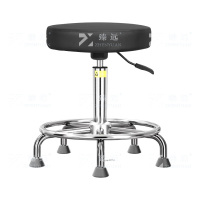 臻远 ZY-7960 实验室凳子旋转升降凳PU皮 43-56cm圈脚灰脚杯款