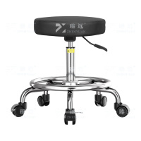 臻远 ZY-7962 实验室凳子旋转升降凳PU皮 45-60cm圈脚轮子款