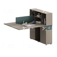 臻远 ZY5040805 职员桌办公桌办公室桌子员工电脑桌 对坐双人位延伸款