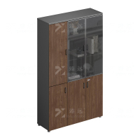 臻远 ZY4052824 木质文件柜储物柜资料柜老板桌大班台配套书柜三门
