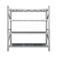 臻远 ZY-BXGHJ-17不锈钢货架201材质四层仓储货架 500kg主架