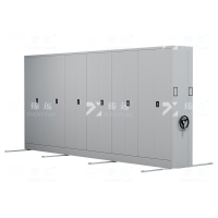 臻远 ZY-MJJA-27 手摇密集架移动档案柜钢制轨道密集柜通门 一列6组