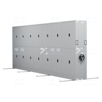 臻远 ZY-MJJA-14 电动密集架移动档案柜钢制轨道密集柜通双节 一列七组