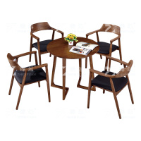 臻远ZY-VC112711 洽谈桌椅现代小圆桌会客接待商务休闲谈判桌1桌4椅