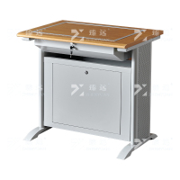 臻远ZY4012407 隐藏式翻转电脑桌培训桌办公桌 A款单人位