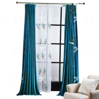 臻远 ZY-YD-533 天鹅绒窗帘 原色 10米以下需客户自己组装按个销售