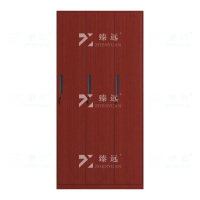 臻远ZY-GYGC-147 钢制拆装更衣柜窄边储物柜 红木纹三门更衣柜