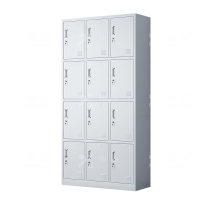臻远ZY-GYGB-9铁皮更衣柜员工储物柜工厂寄存包柜鞋柜碗柜12门更衣柜