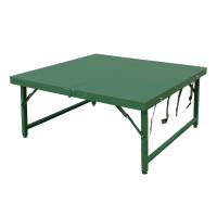 臻远ZY-ZDZ-01折叠餐桌户外餐桌作业桌折叠会议桌 1米款（含8马扎）