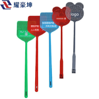 耀豪坤爱路护路路外宣传苍蝇拍长柄大头灭蝇拍可印宣传内容200个Y6HP/箱