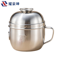 耀豪坤 316不锈钢饭盒快餐杯双层分格泡面碗饭缸YCL-15cm/个