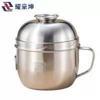 耀豪坤 316不锈钢饭盒快餐杯双层分格泡面碗饭缸YCL-15cm/个