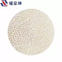 耀豪坤 皮革隔热杯垫浴室杯垫 7.8cm/个