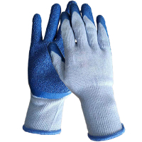 路盈顺 蓝挂胶手套 均码 双