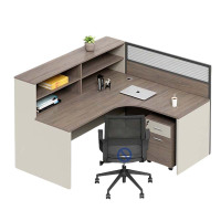 相威职员办公桌员工位卡座屏风位桌椅组合单人位含柜 【不含椅】