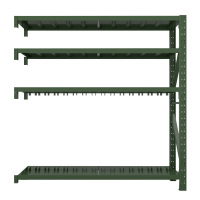 相威消防铁锹镐架农具摆放架安保装备器材存放架绿色货架大盾牌架中型-副架