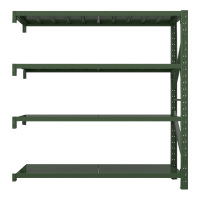相威消防铁锹镐农具摆放架安保装备器材存放架存放架绿色货架中型-副架