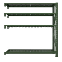 相威消防铁锹镐农具摆放架安保装备器材存放架盾牌架绿色货架中型-副架