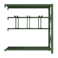 相威消防铁锹镐农具摆放架安保装备器材存放架锹镐架绿色货架重型-副架