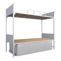 相威制式上下铺宿舍床铁艺组合床钢制铁架高低床13款双层床