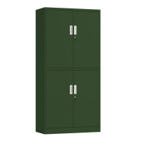 相威绿色铁皮文件柜办公室档案柜资料柜财务凭证柜钢制办公柜加厚双节