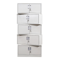 相威钢制文件柜资料柜档案柜财务凭证柜带锁储物柜铁皮柜书柜分五节文件柜