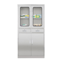 相威文件柜不锈钢柜子储物柜资料柜档案柜带锁文件柜304二斗文件柜