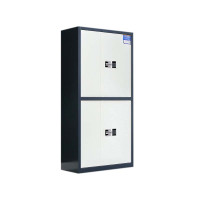 相威办公柜财务档案柜文件柜办公室资料储物柜保险柜通双节灰框白门-密码锁